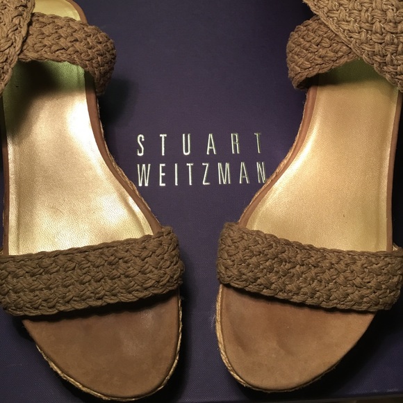 🌸SOLD🌸Stuart Weitzman Crochet Wrap Platforms - Picture 8 of 8