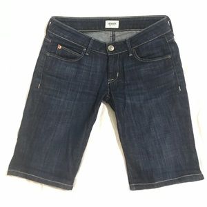 Hudson Women's Jean Shorts in Dark Blue Size 25