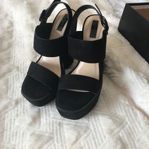 Suede Platform Heels
