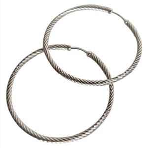 David Yurman Cable Classics Large Hoop Earrings