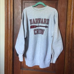 Vintage Harvard Crew oversized crew neck