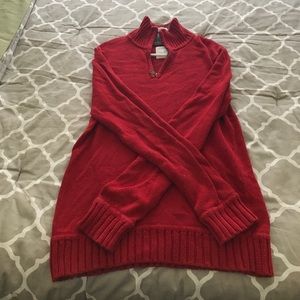 Red sweater