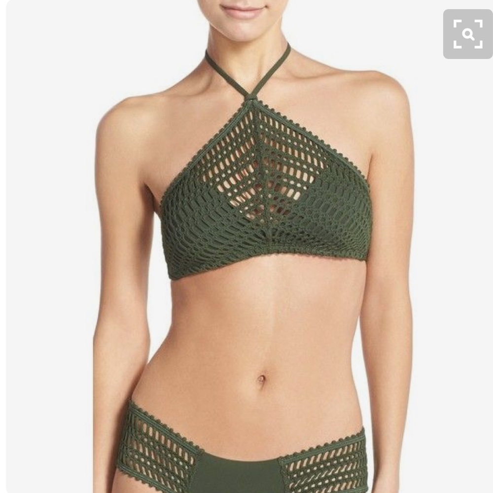 Robin Piccone Sophia crochet bikini-top and bottom