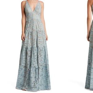 Melina Lace Fit&Flare Maxi - Dress The Population