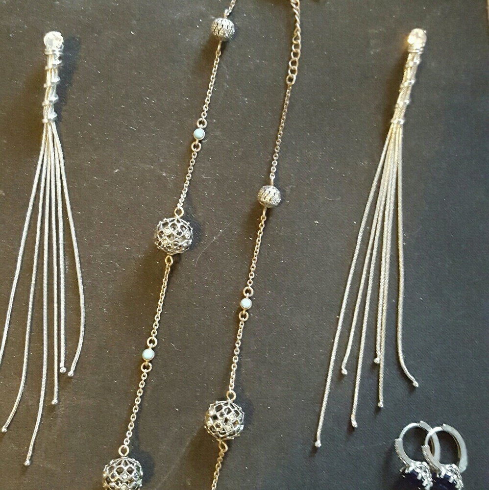 Bundle of earrings and necklace