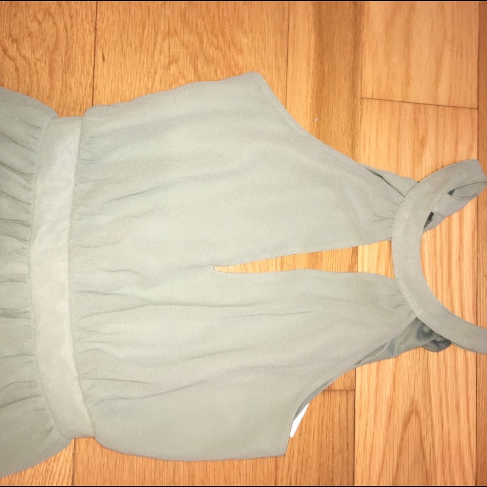 Adorable Earthy Green Halter Romper
