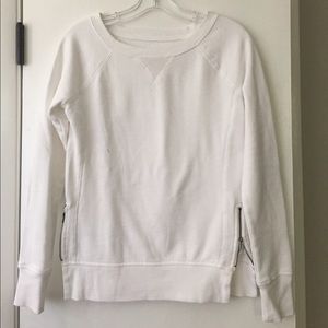 White sweatshirt