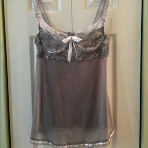 Grey and white nighty size Large