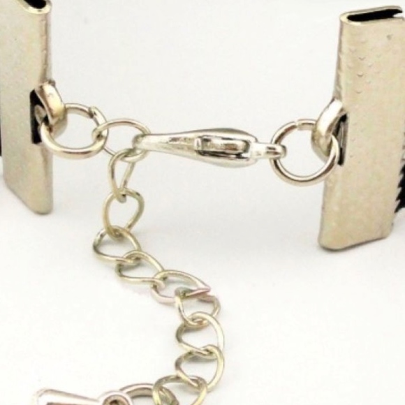 Carolina Panthers Football Leather Charm Bracelet - Picture 2 of 2