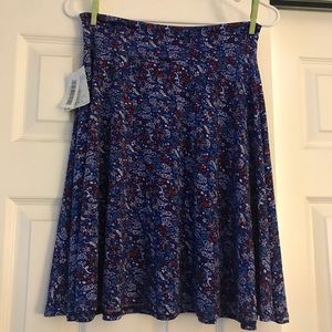 Lularoe Kids Azure 14 Patriotic Skirt NWT