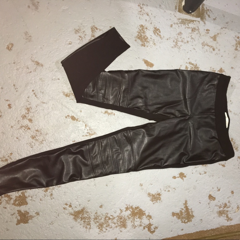 Pleather leggings!