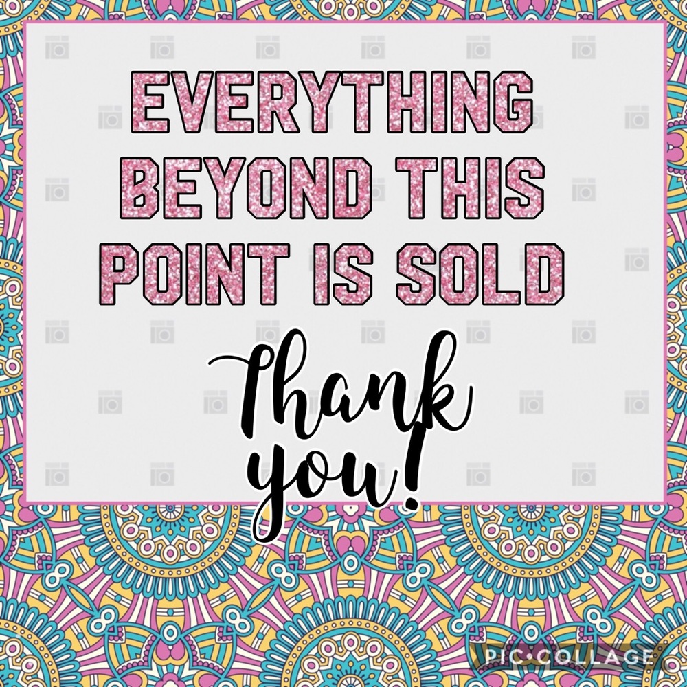 SOLD ITEMS
