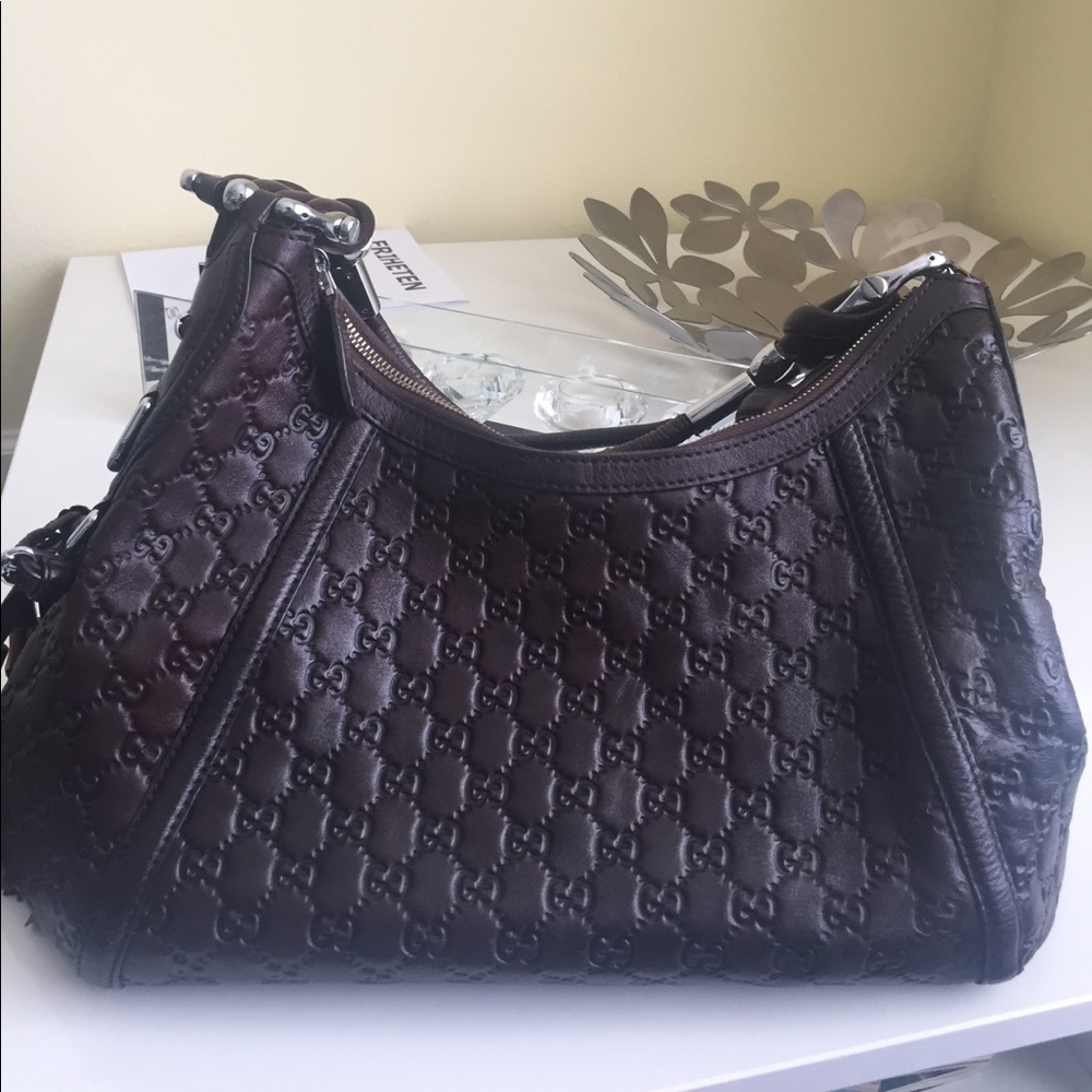 Authentic Gucci Guccissima Monogram Hobo