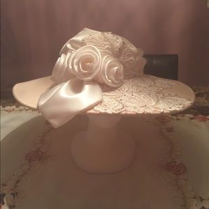 Extravagant Cream Hat