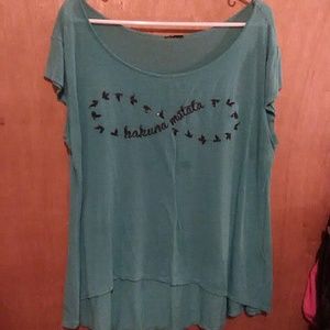 Bundle only. Blue Infinity High-Low Top - no tags