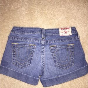 Size 27 True Religion Jean shorts