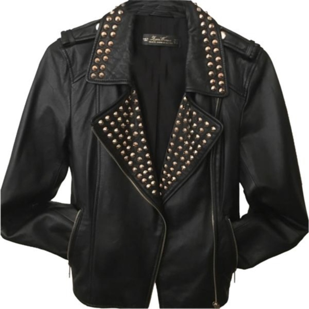 Zara Studded Leather Jacket.