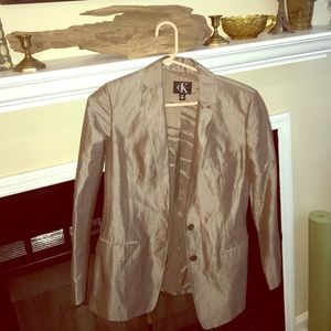 💛Chic Metallic Calvin Klein Blazer💛