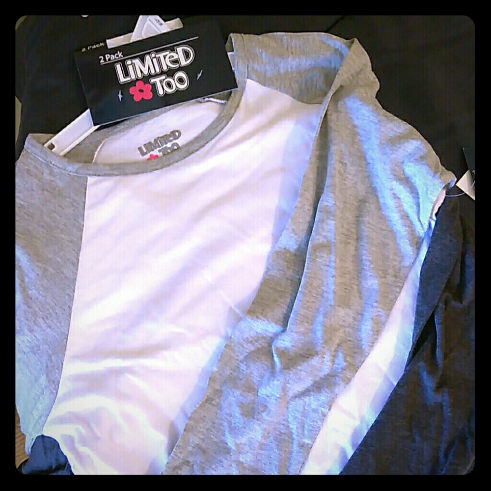 2 pack Girls long sleeved shirts