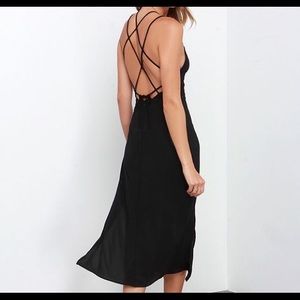 Strappy back midi dress