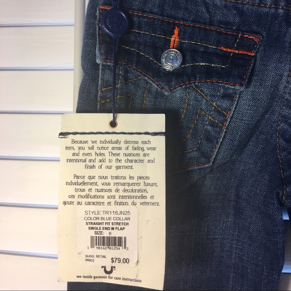 NWT AUTHENTIC True Religion Boys Size 6 Jean