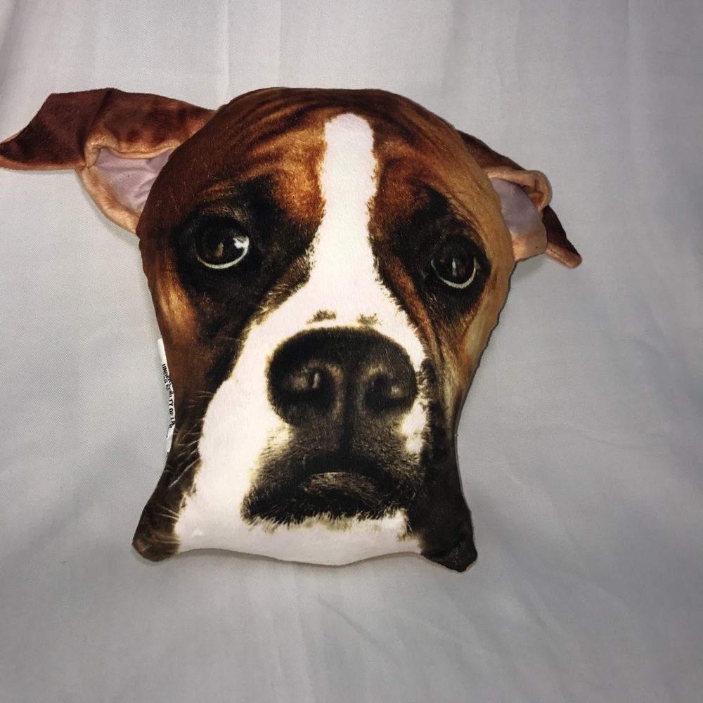 Dog face pillow