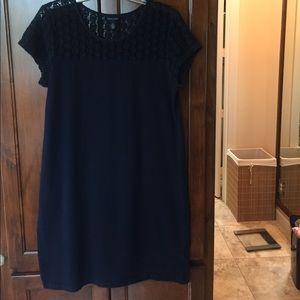 Tommy Hilfiger Navy Cotton Summer Mini Dress