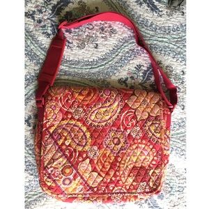 Vera Bradley Messenger Bag Raspberry Fizz