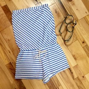 Ann Taylor Loft Beach Strapless Romper size S