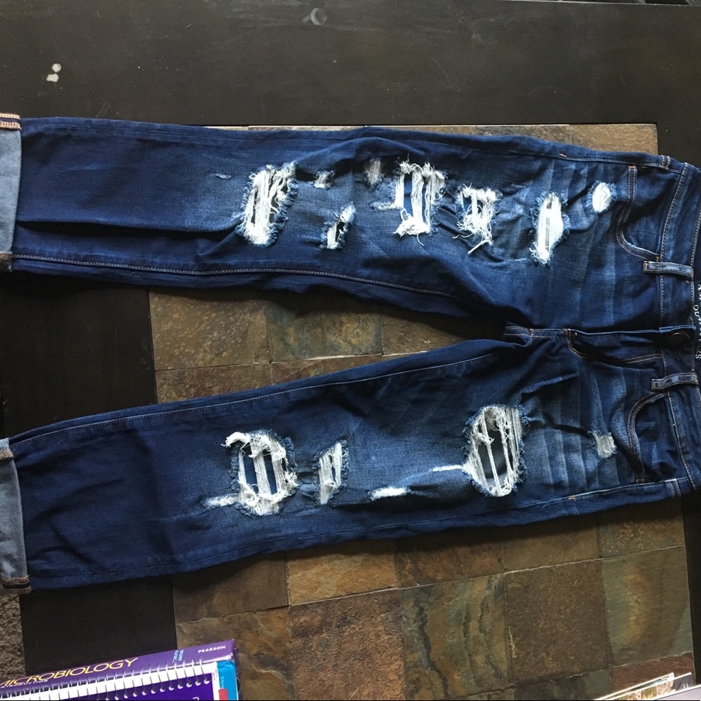 American Eagle Denim X Crop jeans