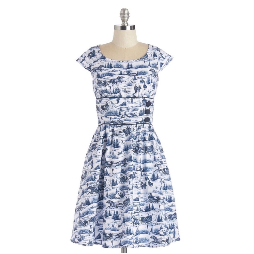 New - "don't flurry about it" dress - retrolicious
