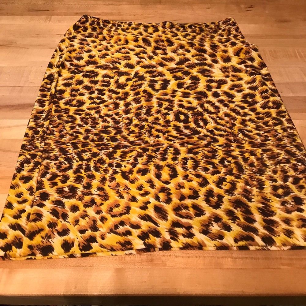 Norma Kamali animal print skirt