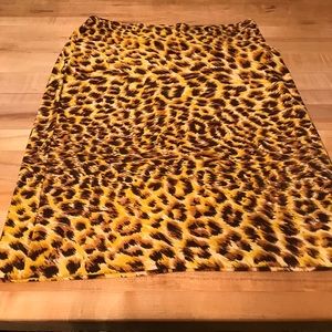 Norma Kamali animal print skirt