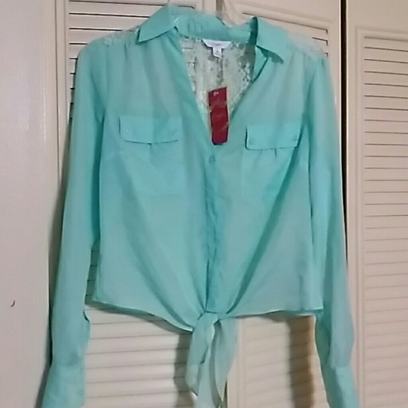 Candie's Light blue Blouse - Picture 1 of 4
