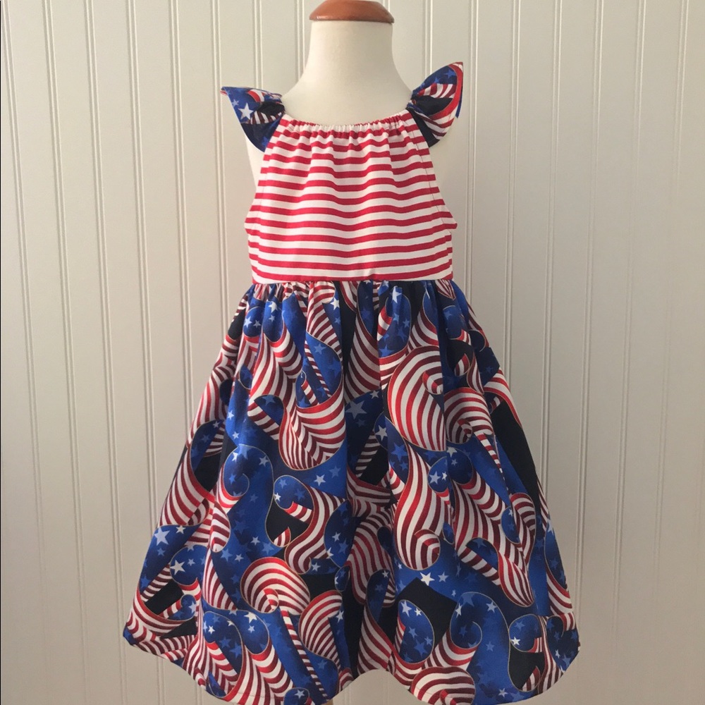 SOLD SOLD New handmade 4th of July dress. SZ 5