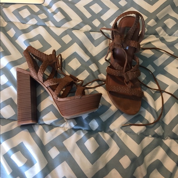 Steve Madden lace up heels - Picture 2 of 3