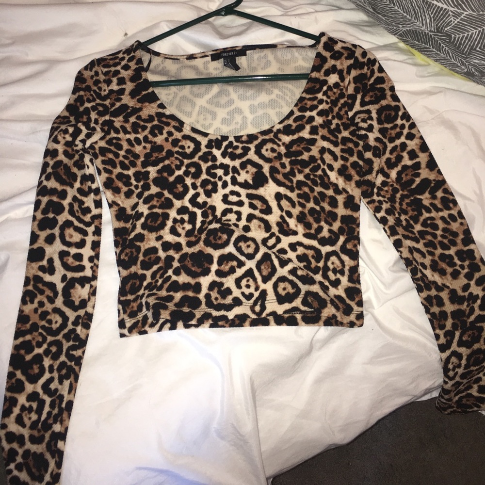 Cheetah Print Crop Top Forever21