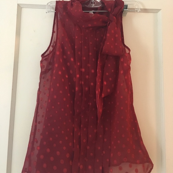 Banana Republic Tops - Banana Republic hi mock neck with bow tank size 8P