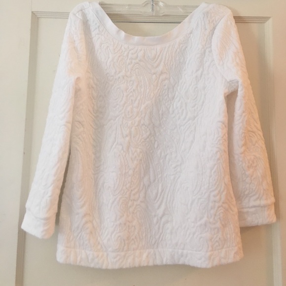 Banana Republic Tops - Banana republic thick quilted white too size XS