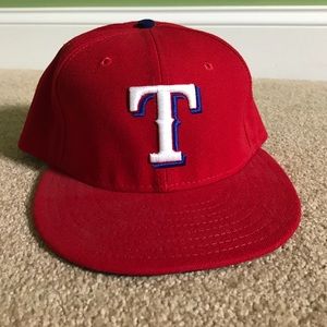 Men's Texas Rangers New Era Red 59FIFTY fitted hat
