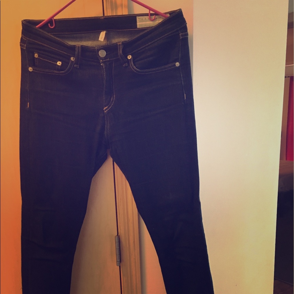 Rag and bone high rise skinny jeans