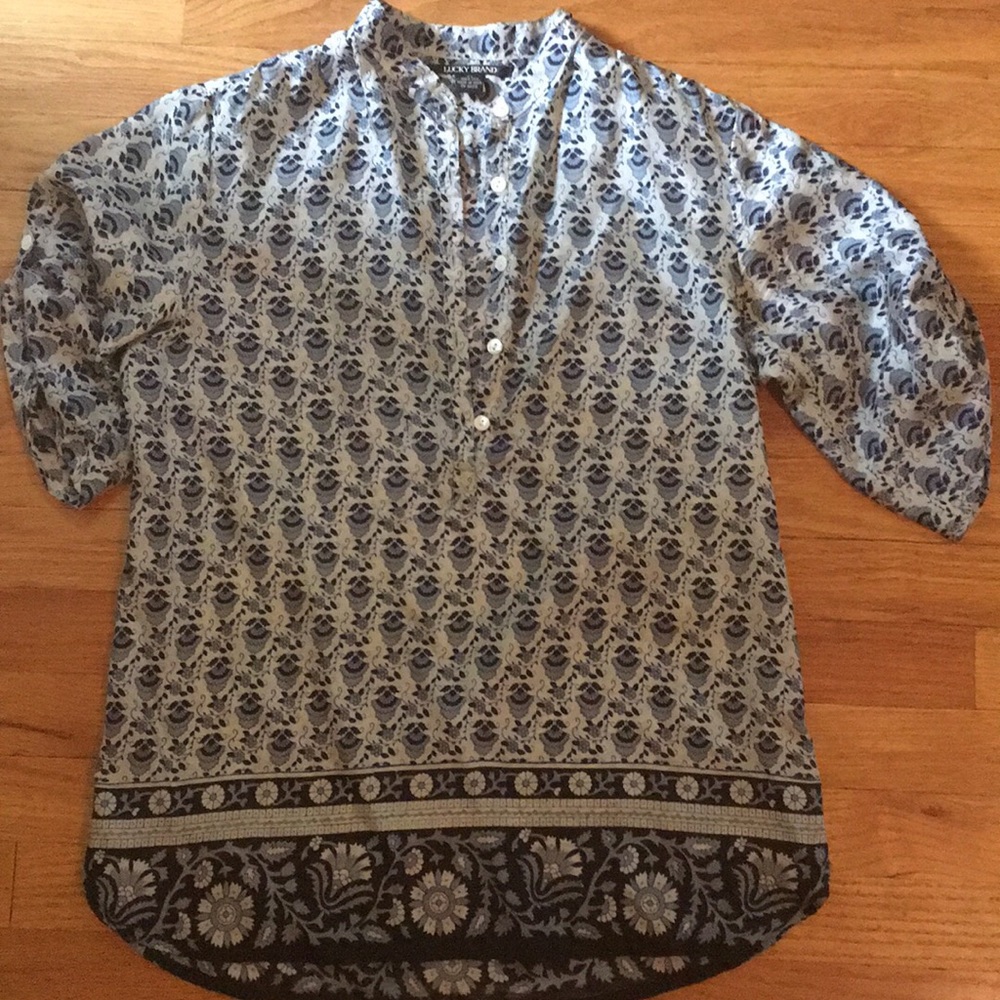 100% silk top
