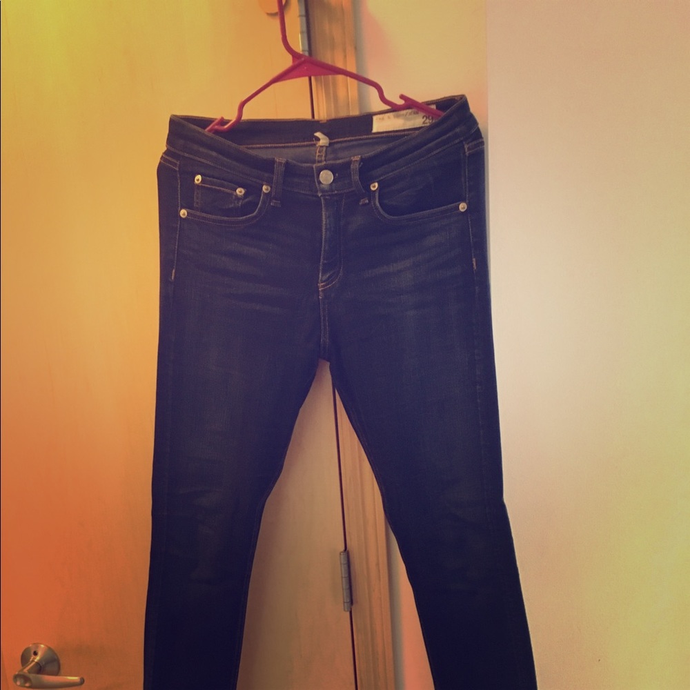 Rag and bone high rise skinny jeans