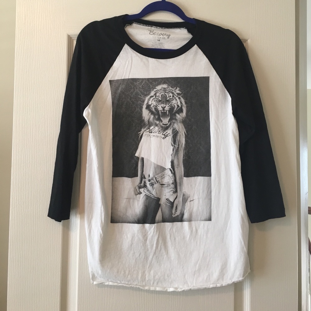 Bowery Baseball Tee Size Medium