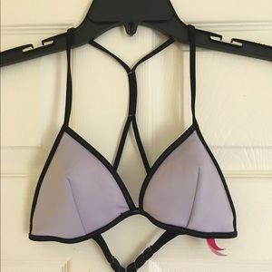 Victoria Secret Purple and black bikini top