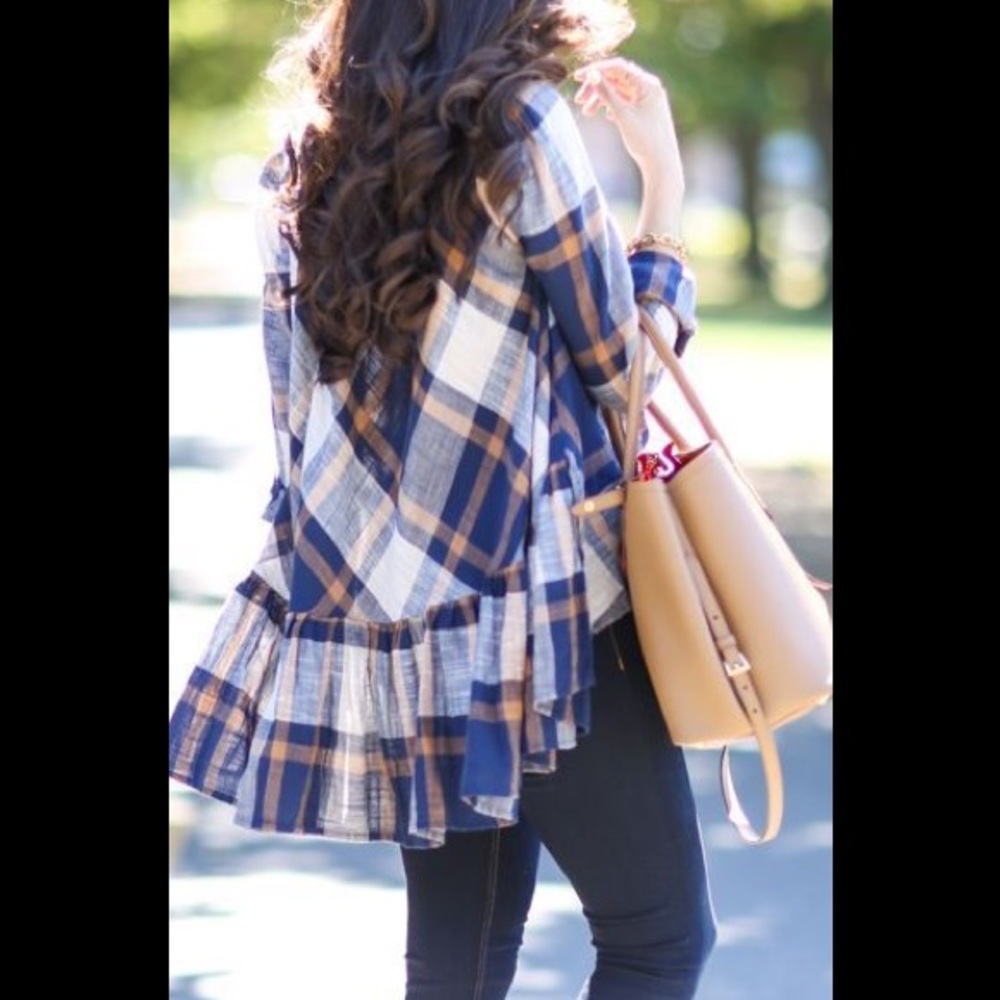 Free People Easy Street Plaid Shirt