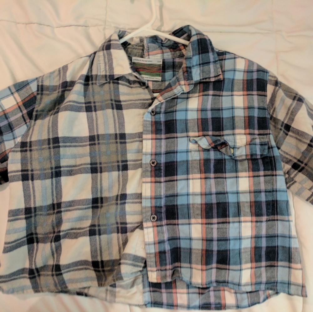 Flannel crop top