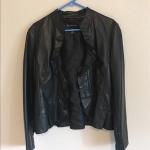 INC faux soft leather jacket