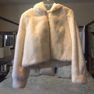 Real Mink Coat with hood