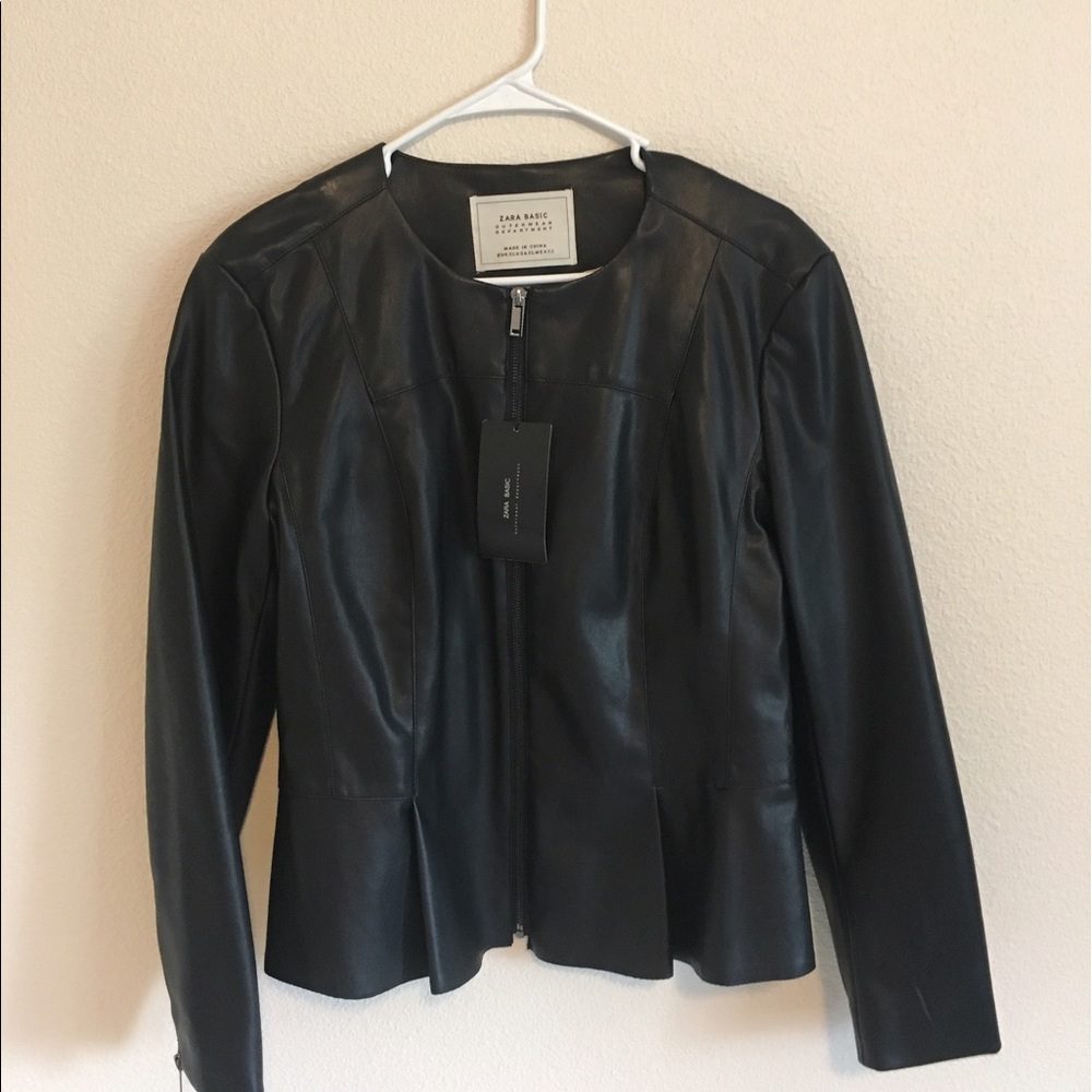 Zara leather jacket